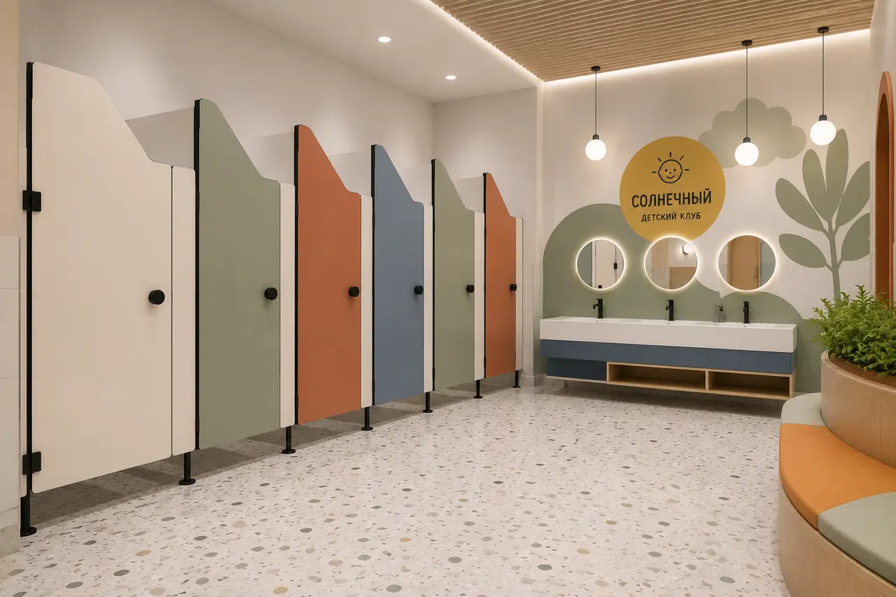 Детские сантехнические перегородки Lempoint 3